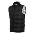 Heated Puffer Vest in Black, front